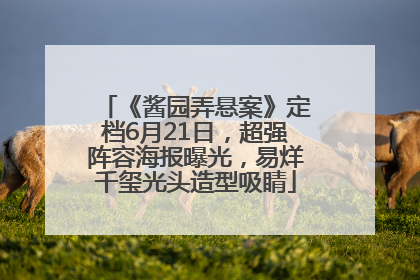 《酱园弄悬案》定档6月21日，超强阵容海报曝光，易烊千玺光头造型吸睛