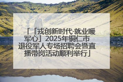 「戎创新时代·就业暖军心」2025年铜仁市退役军人专场招聘会暨直播带岗活动顺利举行