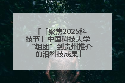 「聚焦2025科技节」中国科技大学“组团”到贵州推介前沿科技成果