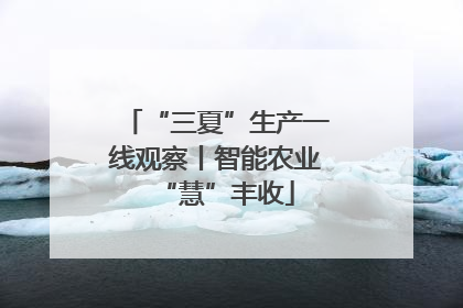 “三夏”生产一线观察丨智能农业“慧”丰收