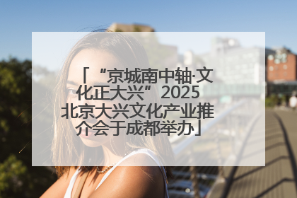 “京城南中轴·文化正大兴”2025北京大兴文化产业推介会于成都举办