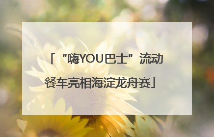 “嗨YOU巴士”流动餐车亮相海淀龙舟赛