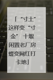 “寸土”这样变“寸金” 十堰闲置老厂房蝶变网红打卡地