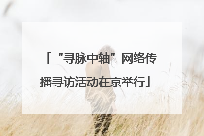 “寻脉中轴”网络传播寻访活动在京举行