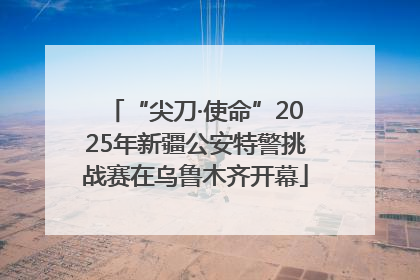 “尖刀·使命”2025年新疆公安特警挑战赛在乌鲁木齐开幕