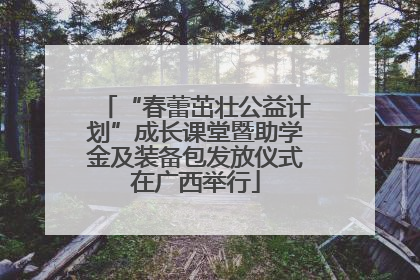 “春蕾茁壮公益计划”成长课堂暨助学金及装备包发放仪式在广西举行