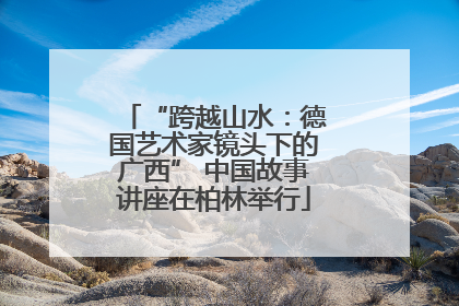 “跨越山水：德国艺术家镜头下的广西” 中国故事讲座在柏林举行