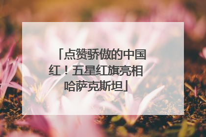 点赞骄傲的中国红！五星红旗亮相哈萨克斯坦