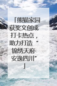 熊猫家园获奖文创成打卡热点，助力打造“锦绣天府·安逸四川”