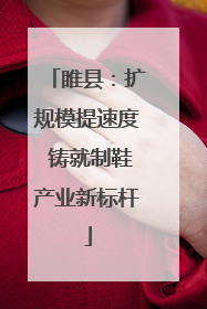 睢县：扩规模提速度 铸就制鞋产业新标杆