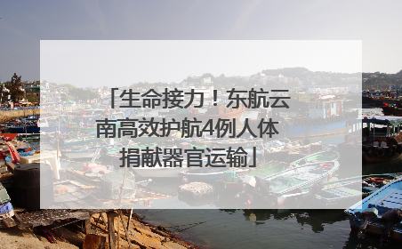 生命接力！东航云南高效护航4例人体捐献器官运输