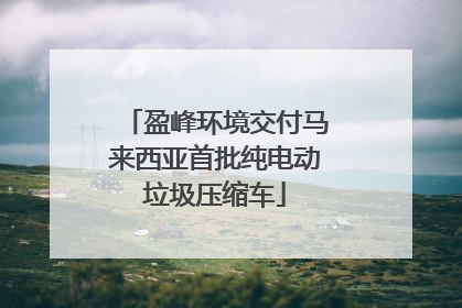 盈峰环境交付马来西亚首批纯电动垃圾压缩车