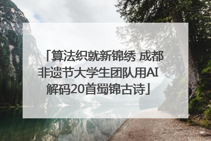 算法织就新锦绣 成都非遗节大学生团队用AI解码20首蜀锦古诗