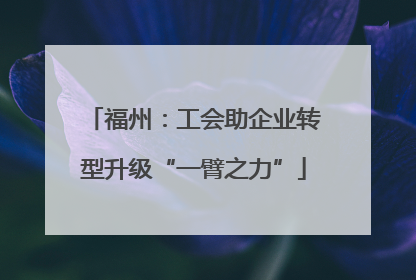 福州：工会助企业转型升级“一臂之力”