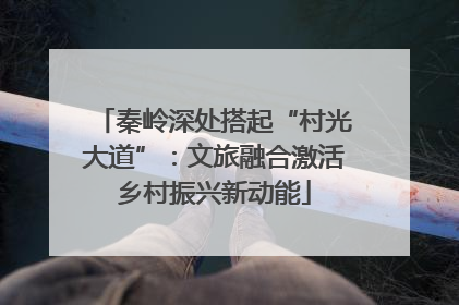 秦岭深处搭起“村光大道”：文旅融合激活乡村振兴新动能
