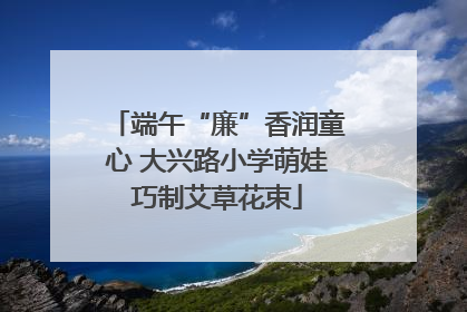 端午“廉”香润童心 大兴路小学萌娃巧制艾草花束