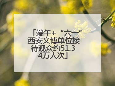 端午+“六一” 西安文博单位接待观众约51.34万人次