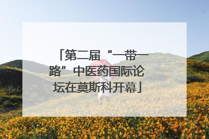 第二届“一带一路”中医药国际论坛在莫斯科开幕