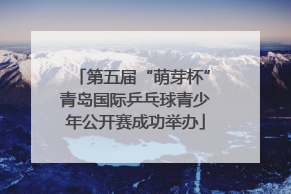 第五届“萌芽杯”青岛国际乒乓球青少年公开赛成功举办
