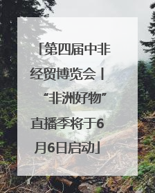 第四届中非经贸博览会丨“非洲好物”直播季将于6月6日启动