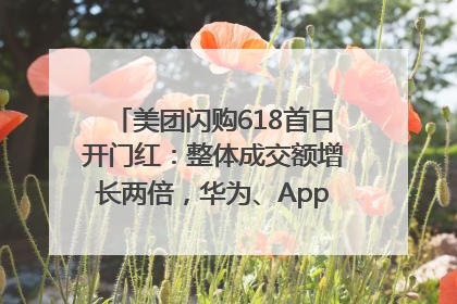 美团闪购618首日开门红：整体成交额增长两倍，华为、Apple、沃尔玛等近800个品牌翻倍增长