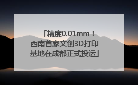 精度0.01mm！西南首家文创3D打印基地在成都正式投运