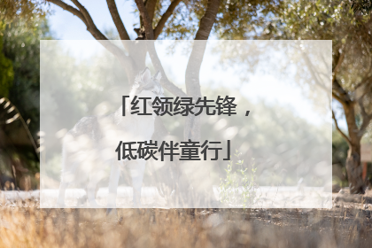 红领绿先锋，低碳伴童行