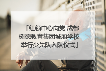 红领巾心向党 成都树德教育集团城厢学校举行少先队入队仪式