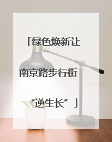 绿色焕新让南京路步行街“逆生长”