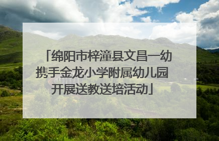 绵阳市梓潼县文昌一幼携手金龙小学附属幼儿园开展送教送培活动