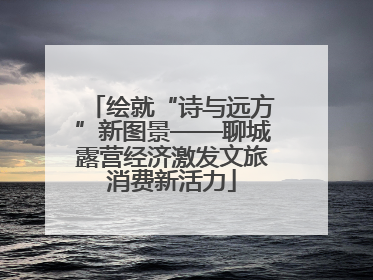 绘就“诗与远方”新图景——聊城露营经济激发文旅消费新活力