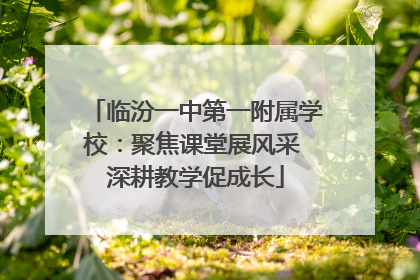 临汾一中第一附属学校：聚焦课堂展风采 深耕教学促成长