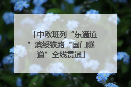 中欧班列“东通道”滨绥铁路“国门隧道”全线贯通