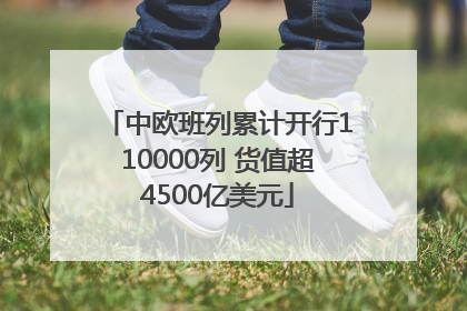 中欧班列累计开行110000列 货值超4500亿美元