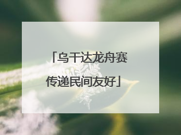 乌干达龙舟赛传递民间友好