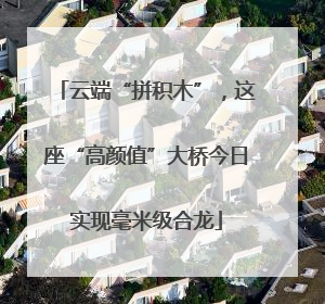 云端“拼积木”，这座“高颜值”大桥今日实现毫米级合龙