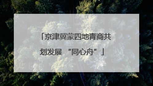 京津冀蒙四地青商共划发展 “同心舟”