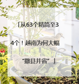 从63个精简至34个！越南为何大幅“撤县并省”