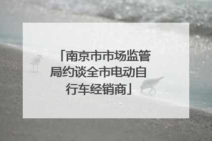 南京市市场监管局约谈全市电动自行车经销商