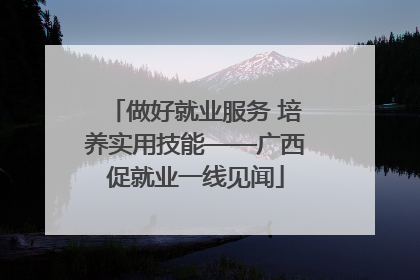 做好就业服务 培养实用技能——广西促就业一线见闻