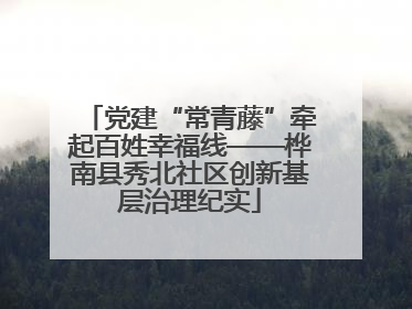 党建“常青藤”牵起百姓幸福线——桦南县秀北社区创新基层治理纪实