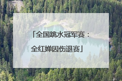全国跳水冠军赛：全红婵因伤退赛
