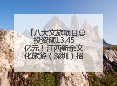 八大文旅项目总投资额13.45亿元！江西新余文化旅游（深圳）招商推介会举行