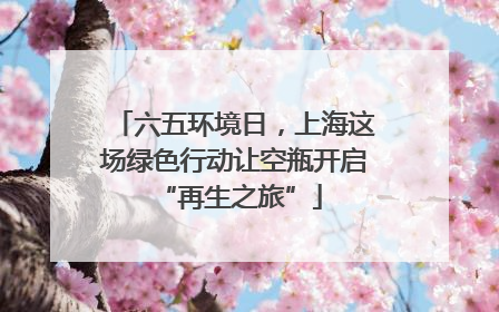 六五环境日，上海这场绿色行动让空瓶开启 “再生之旅”