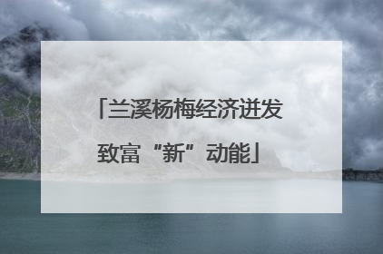 兰溪杨梅经济迸发致富“新”动能