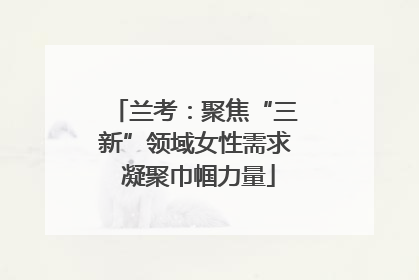 兰考：聚焦“三新”领域女性需求 凝聚巾帼力量