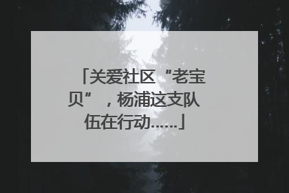关爱社区“老宝贝”，杨浦这支队伍在行动……