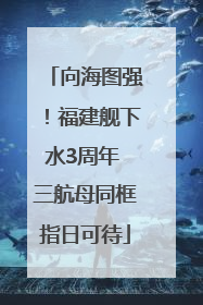 向海图强！福建舰下水3周年 三航母同框指日可待