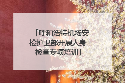呼和浩特机场安检护卫部开展人身检查专项培训