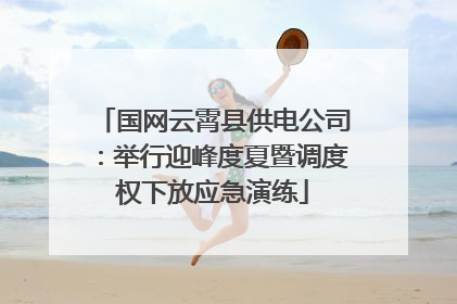 国网云霄县供电公司：举行迎峰度夏暨调度权下放应急演练